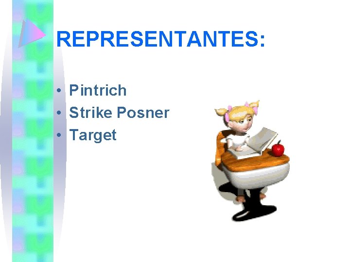 REPRESENTANTES: • Pintrich • Strike Posner • Target 