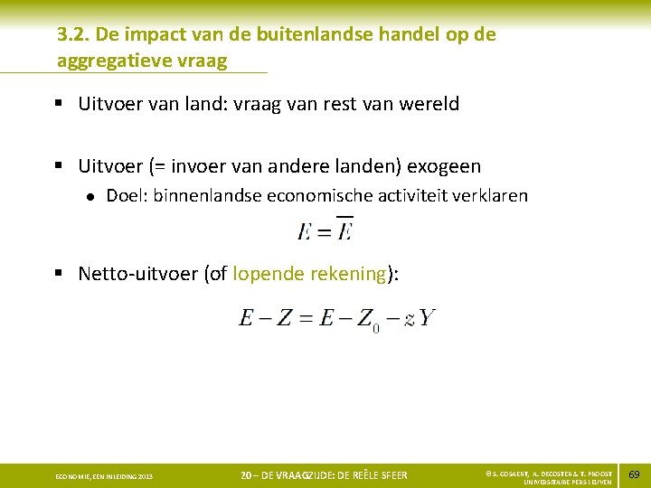 3. 2. De impact van de buitenlandse handel op de aggregatieve vraag § Uitvoer