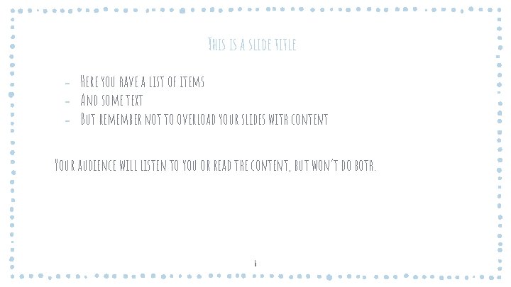 This is a slide title ‐ Here you have a list of items ‐ This is a slide title ‐ Here you have a list of items ‐