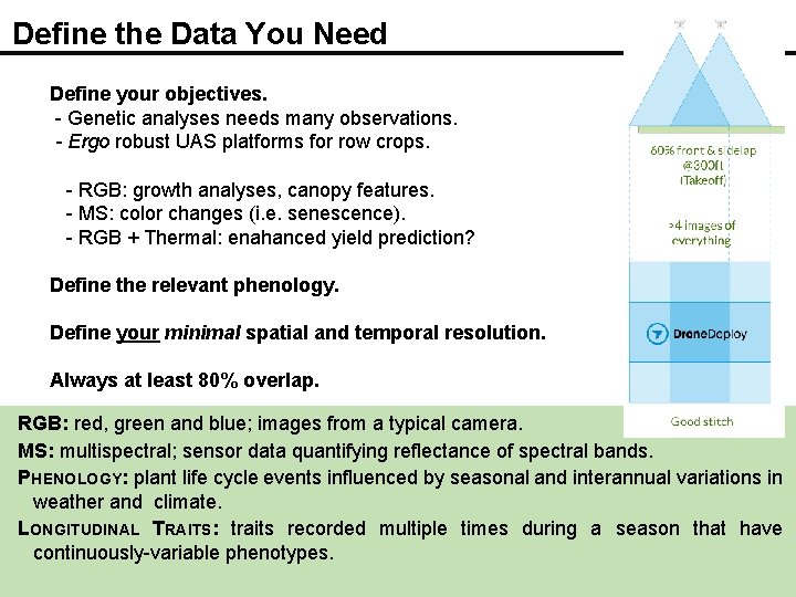 Define the Data You Need Define your objectives. - Genetic analyses needs many observations.