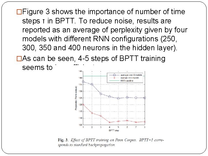 �Figure 3 shows the importance of number of time steps τ in BPTT. To
