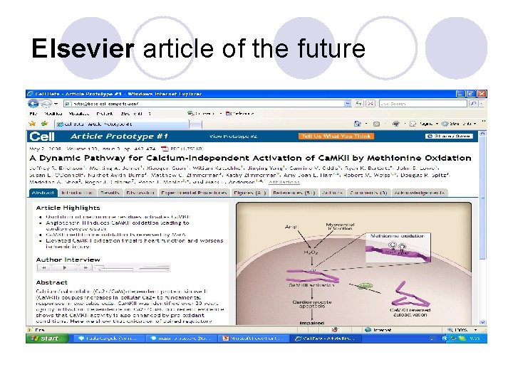 Elsevier article of the future 