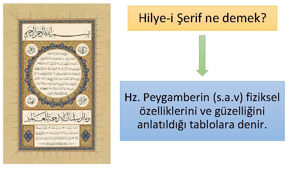 Hilye-i Şerif ne demek? Hz. Peygamberin (s. a. v) fiziksel özelliklerini ve güzelliğini anlatıldığı