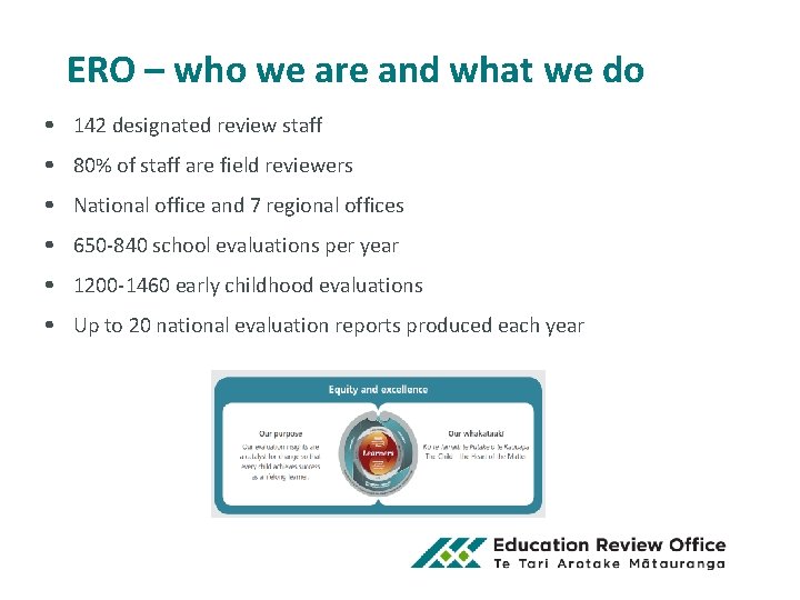 ERO – who we are and what we do • 142 designated review staff