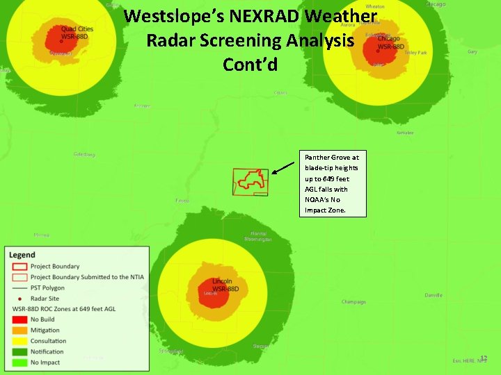 Westslope’s NEXRAD Weather Radar Screening Analysis Cont’d Panther Grove at blade-tip heights up to Westslope’s NEXRAD Weather Radar Screening Analysis Cont’d Panther Grove at blade-tip heights up to