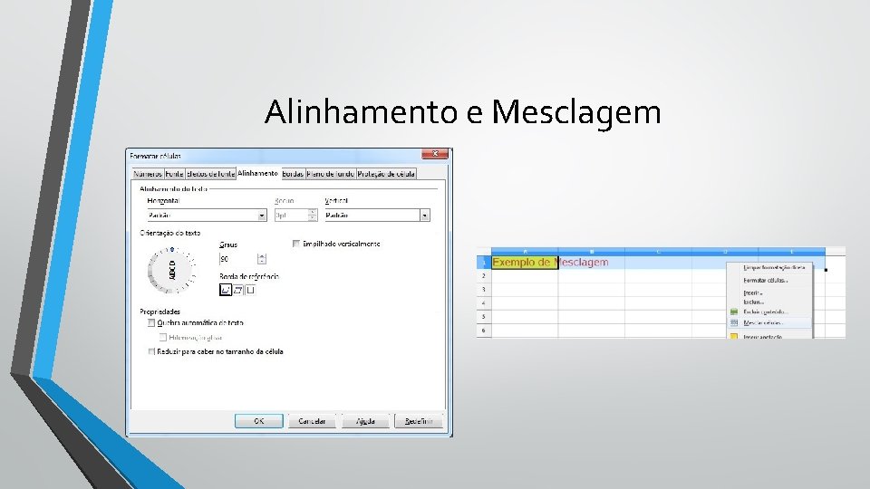 Alinhamento e Mesclagem 