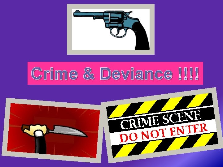 Crime & Deviance !!!! 