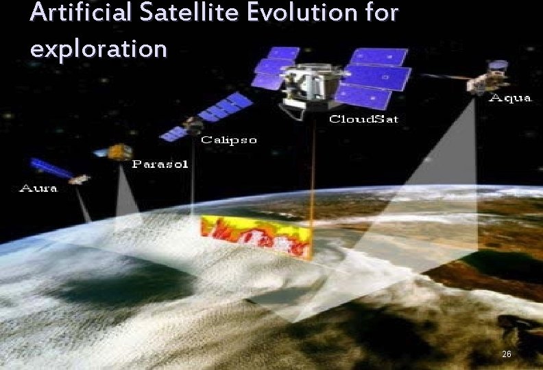 Artificial Satellite Evolution for exploration 26 