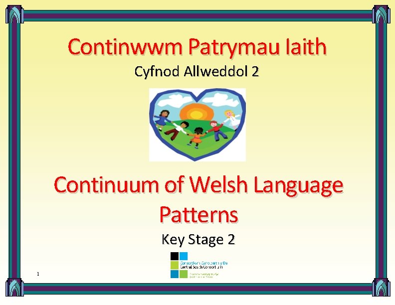 Continwwm Patrymau Iaith Cyfnod Allweddol 2 Continuum of Welsh Language Patterns Key Stage 2