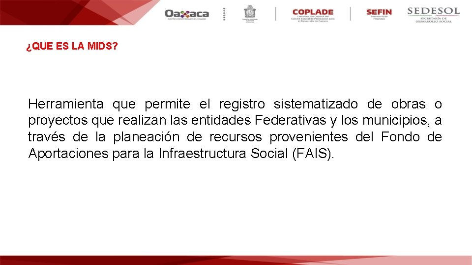 MATRIZ DE INVERSIN PARA EL DESARROLLO SOCIAL QUE