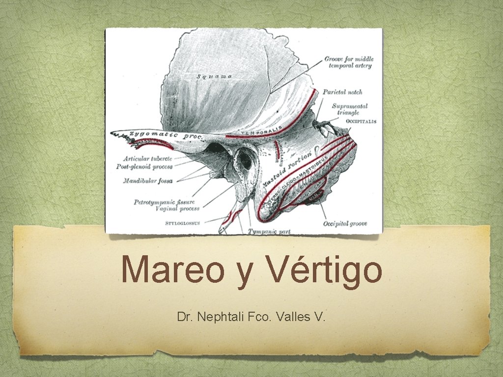 Mareo y Vértigo Dr. Nephtali Fco. Valles V. 