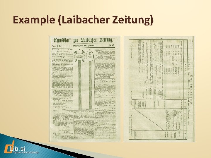 Example (Laibacher Zeitung) 