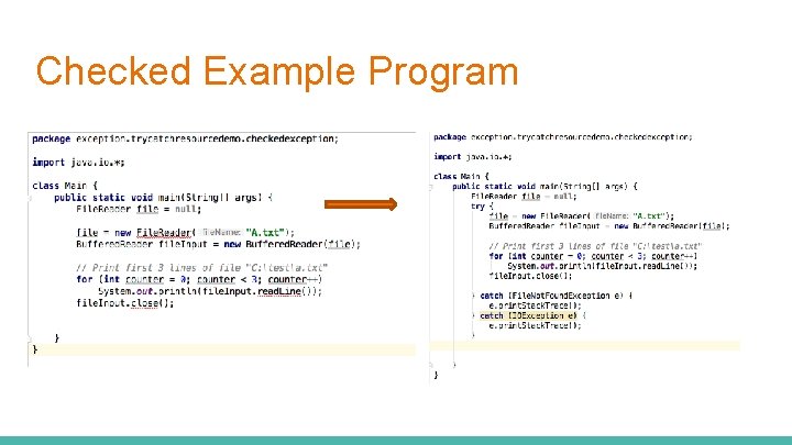 Checked Example Program 