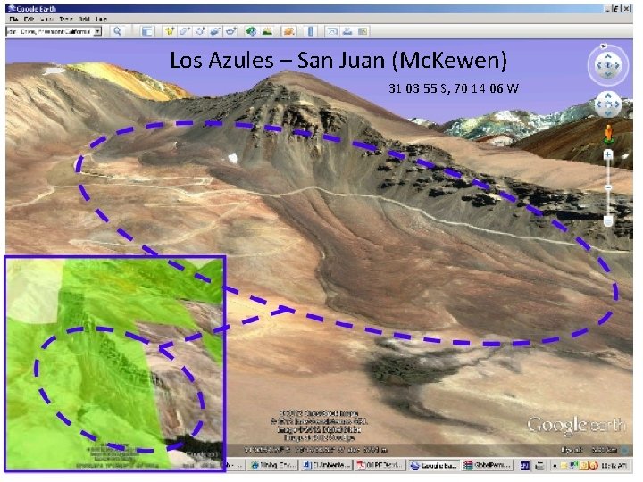 Los Azules – San Juan (Mc. Kewen) 31 03 55 S, 70 14 06