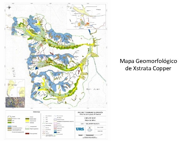 Mapa Geomorfológico de Xstrata Copper 