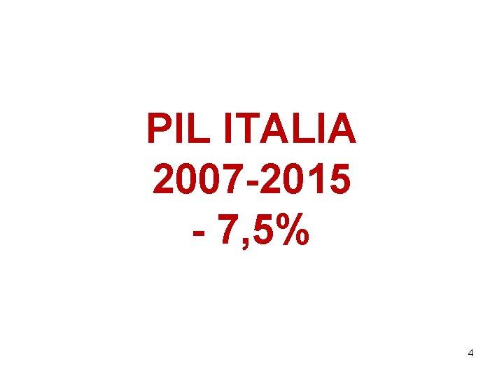 PIL ITALIA 2007 -2015 - 7, 5% 4 