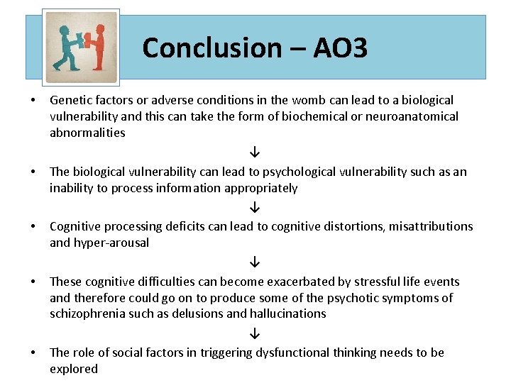 Conclusion – AO 3 • • • Genetic factors or adverse conditions in the