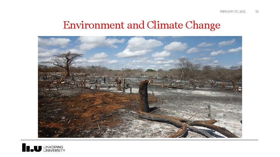 FEBRUARY 27, 2021 Environment and Climate Change 51 