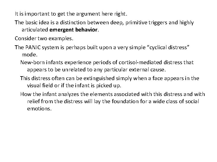 It is important to get the argument here right. The basic idea is a It is important to get the argument here right. The basic idea is a