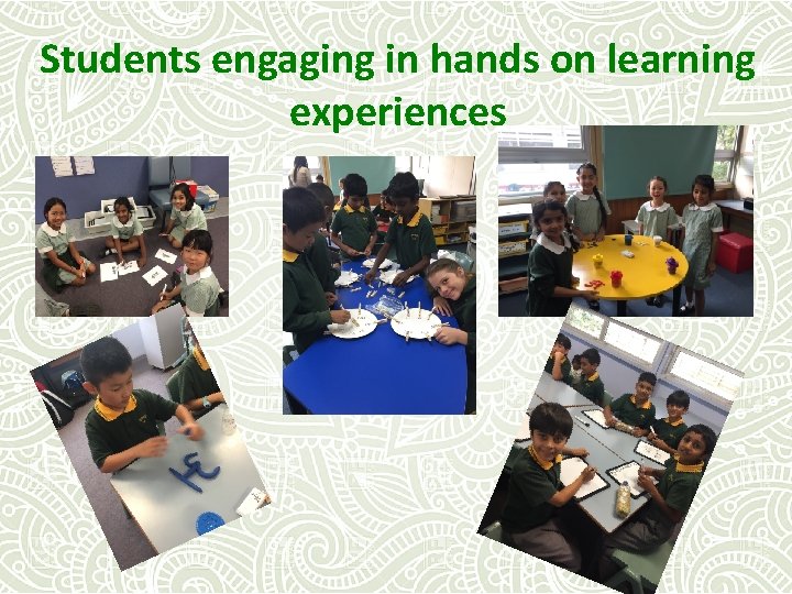 Students engaging in hands on learning experiences 