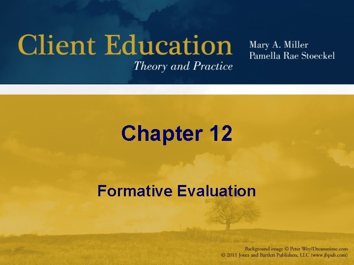 Chapter 12 Formative Evaluation 