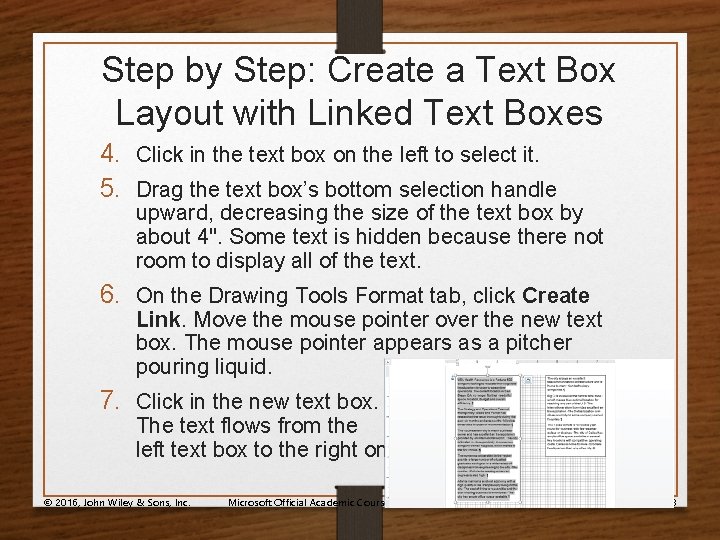 Step by Step: Create a Text Box Layout with Linked Text Boxes 4. Click