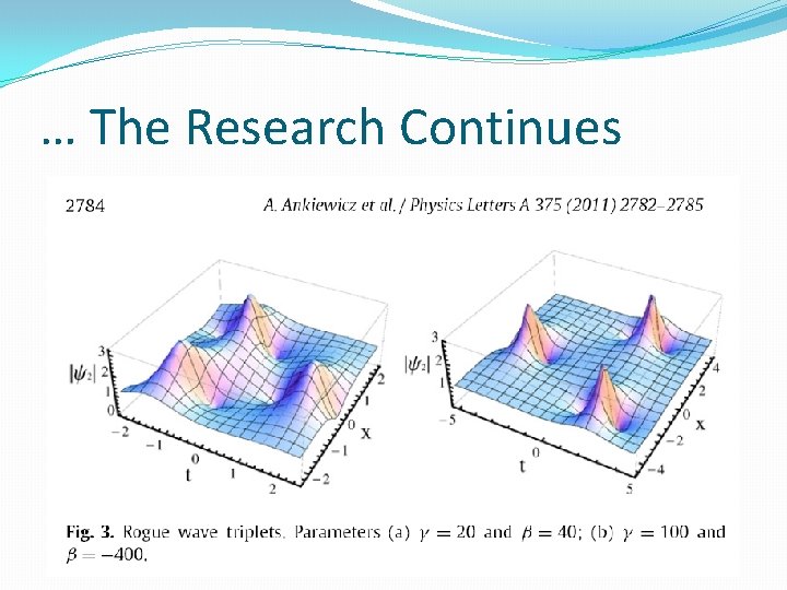 … The Research Continues 