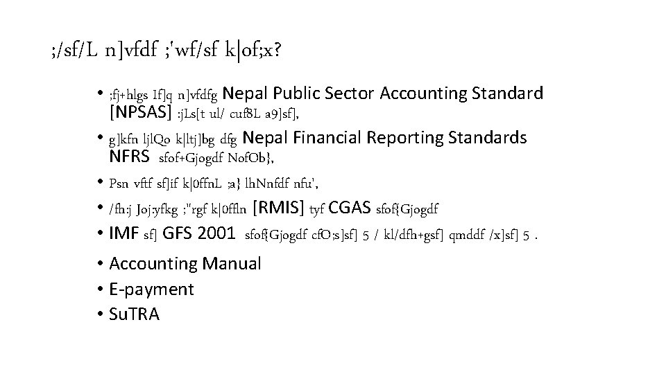 Accounting Recording Reporting Affafd 1 Jfn L Jfli