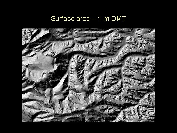 Surface area – 1 m DMT 