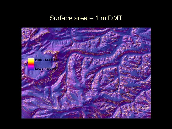 Surface area – 1 m DMT 