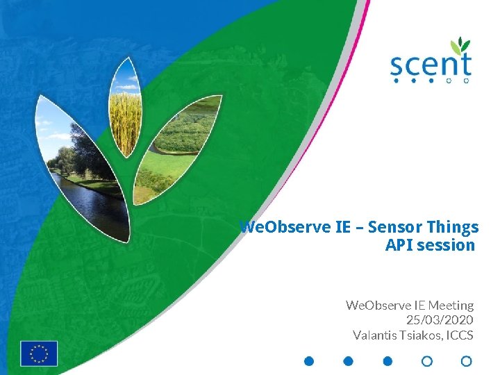 We. Observe IE – Sensor Things API session We. Observe IE Meeting 25/03/2020 Valantis