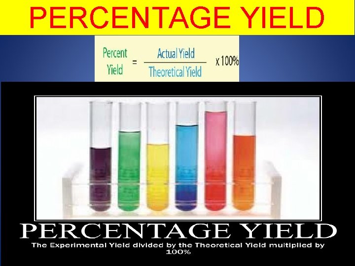PERCENTAGE YIELD 40 40 