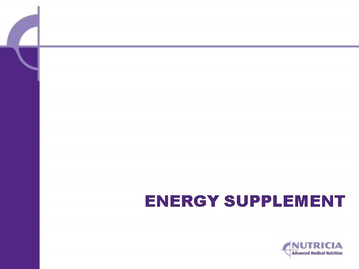 ENERGY SUPPLEMENT 