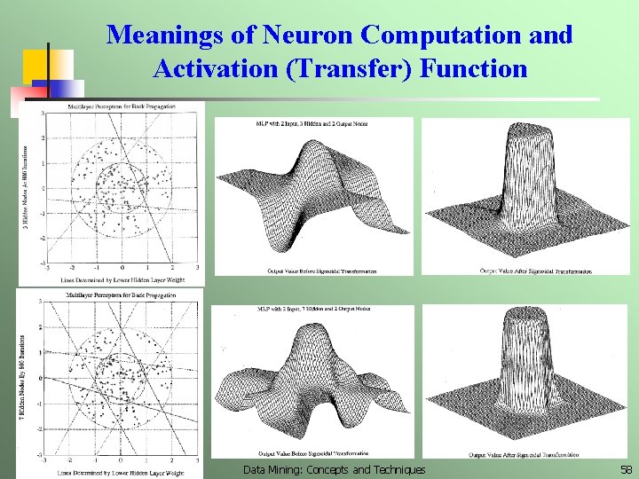 Meanings of Neuron Computation and Activation (Transfer) Function 2021/2/27 Data Mining: Concepts and Techniques