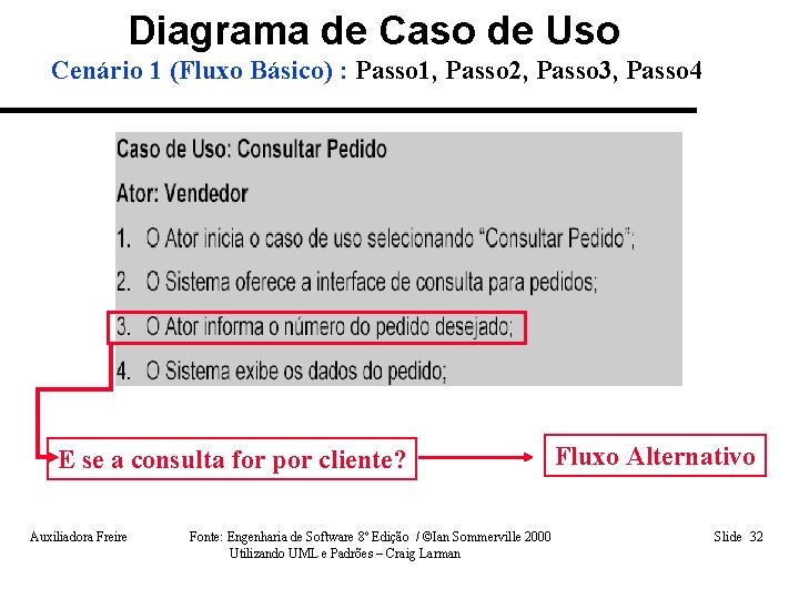  • Diagrama de Caso de Uso Cenário 1 (Fluxo Básico) : Passo 1,