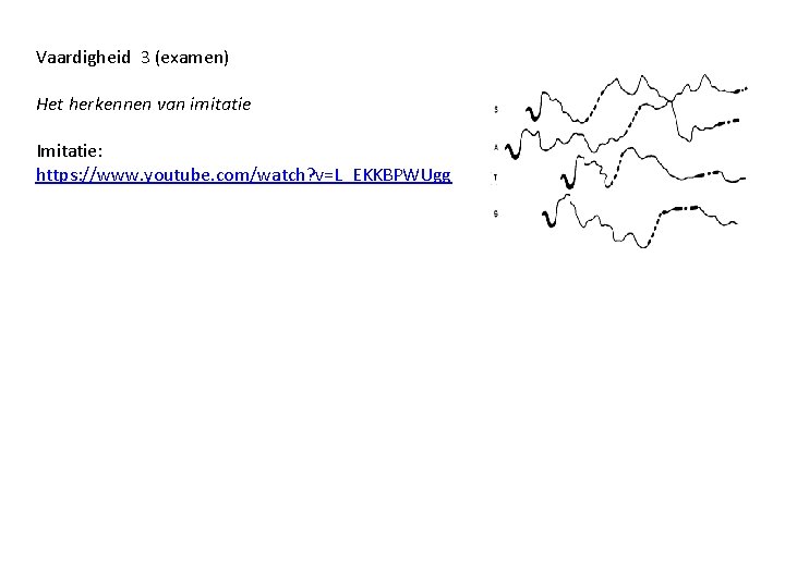 Vaardigheid 3 (examen) Het herkennen van imitatie Imitatie: https: //www. youtube. com/watch? v=L_EKKBPWUgg 