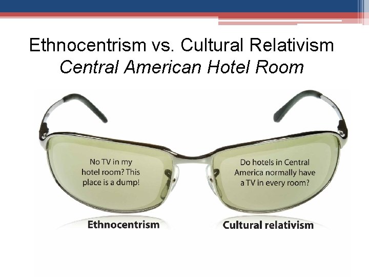 Ethnocentrism vs. Cultural Relativism Central American Hotel Room 