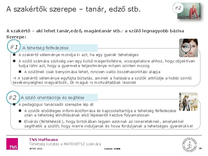 A szakértők szerepe – tanár, edző stb. A szakértő – aki lehet tanár, edző,