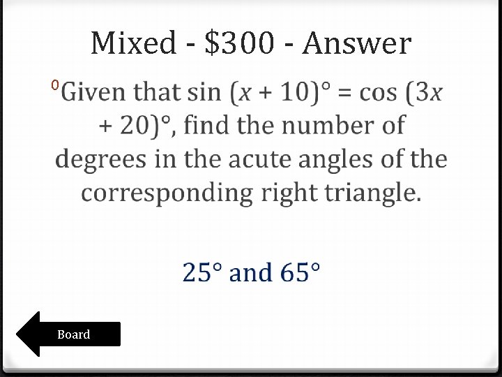 Mixed - $300 - Answer 0 Board Mixed - $300 - Answer 0 Board