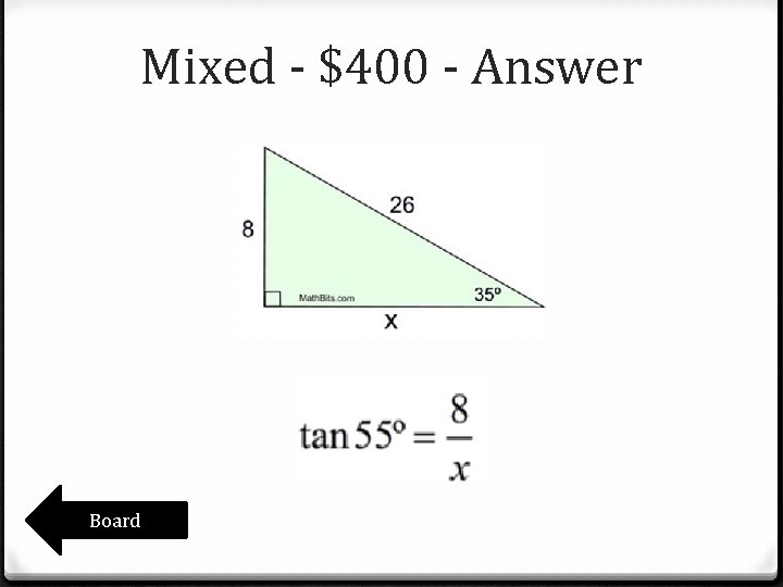 Mixed - $400 - Answer Board Mixed - $400 - Answer Board