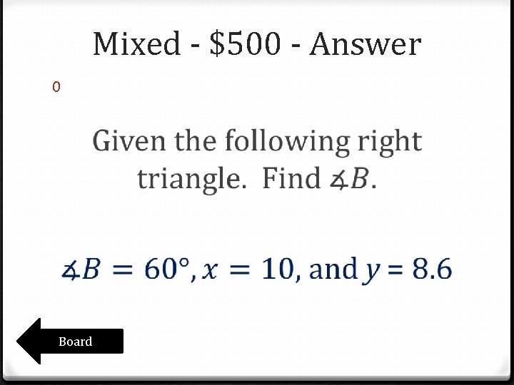 Mixed - $500 - Answer 0 Board Mixed - $500 - Answer 0 Board