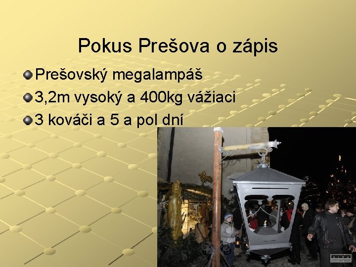 Pokus Prešova o zápis Prešovský megalampáš 3, 2 m vysoký a 400 kg vážiaci