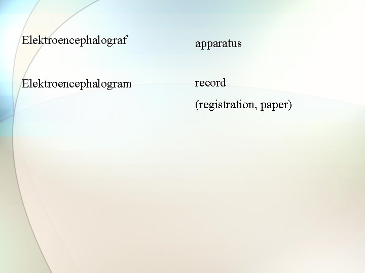 Elektroencephalograf apparatus Elektroencephalogram record (registration, paper) Elektroencephalograf apparatus Elektroencephalogram record (registration, paper)