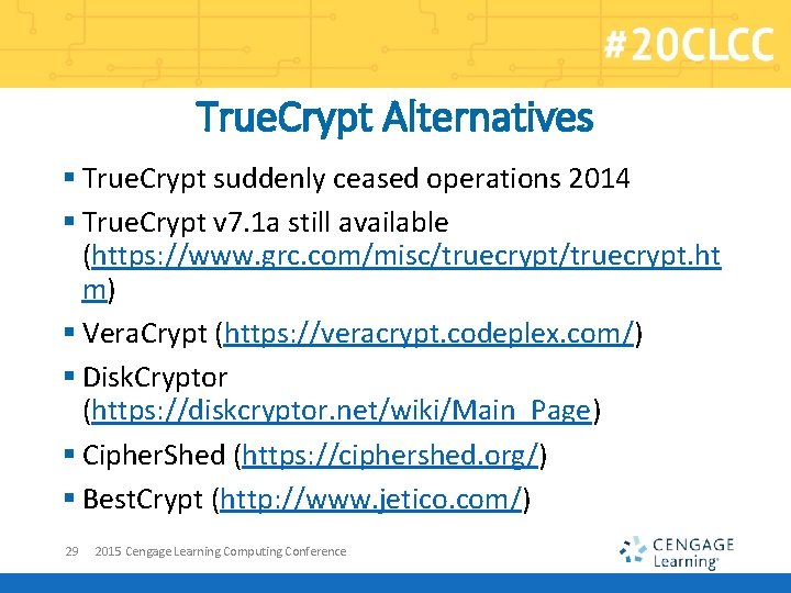True. Crypt Alternatives § True. Crypt suddenly ceased operations 2014 § True. Crypt v