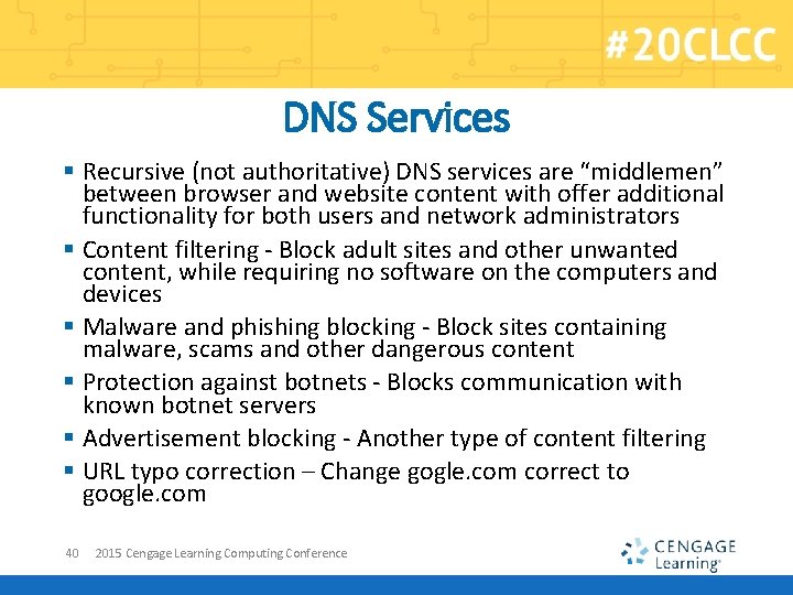 DNS Services § Recursive (not authoritative) DNS services are “middlemen” between browser and website