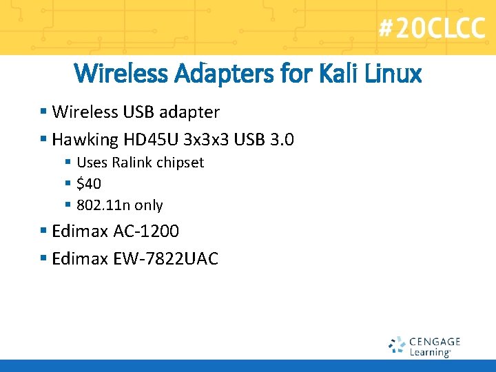 Wireless Adapters for Kali Linux § Wireless USB adapter § Hawking HD 45 U