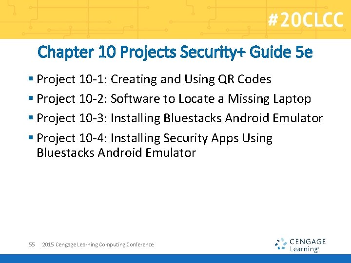 Chapter 10 Projects Security+ Guide 5 e § Project 10 -1: Creating and Using