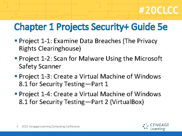 Chapter 1 Projects Security+ Guide 5 e § Project 1 -1: Examine Data Breaches
