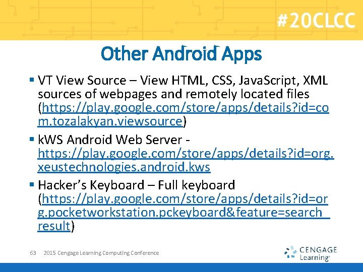 Other Android Apps § VT View Source – View HTML, CSS, Java. Script, XML