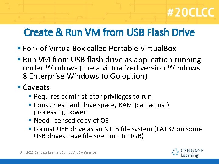 Create & Run VM from USB Flash Drive § Fork of Virtual. Box called